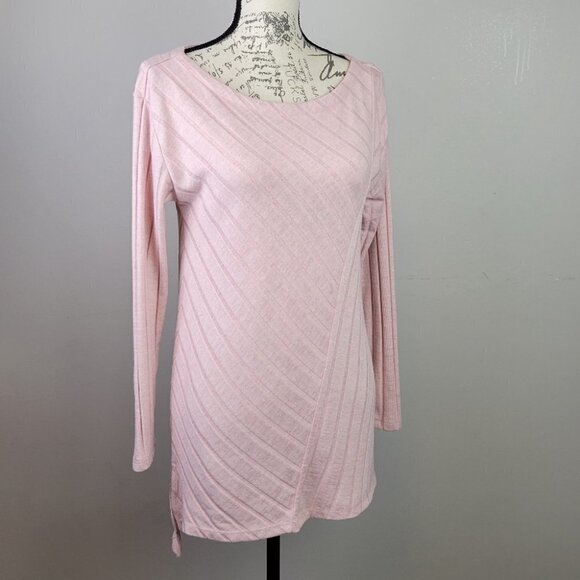 Maeve by Anthropologie Brushed Knit Long Sleeve Top Pink S - Picture 11 of 12
